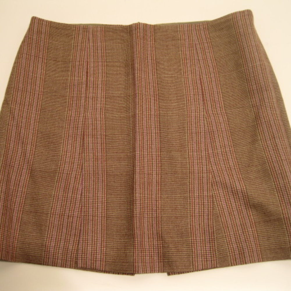 Joseph XL "Belle d Abandon" Checkered Mini Skirt